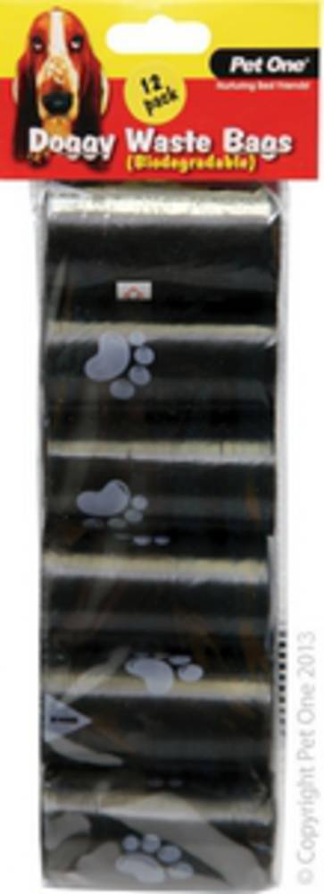 Pet One Doggy Waste Bags 12pack x 20pcs/Roll (Biodegradable)