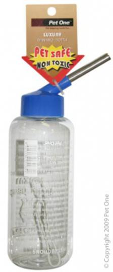 Pet One Deluxe Drinking Bottle Clear 500ml