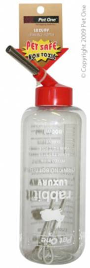 Pet One Deluxe Drinking Bottle Clear 800ml