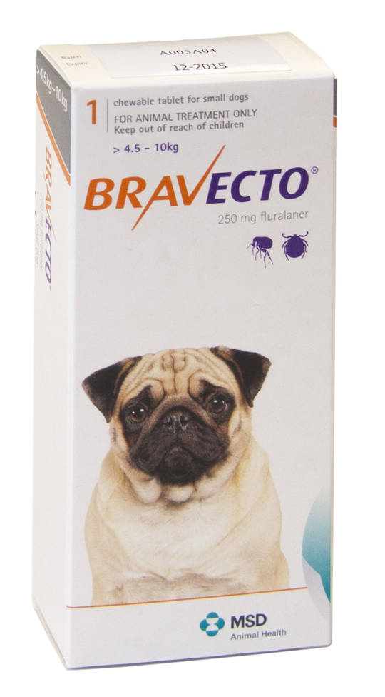 Bravecto Chewable Flea Treatment for Small Dogs (Orange)