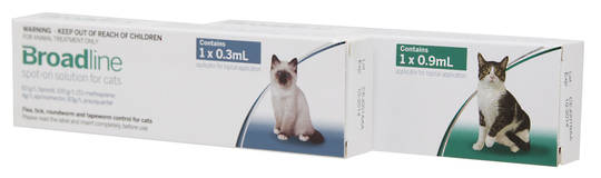 Broadline Spot-on Flea and Worm Treatment for Cats (0.9ml)
