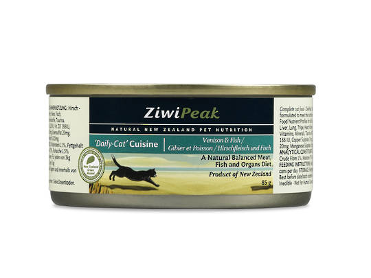 ZiwiPeak Daily Cat Moist Venison & Fish Cuisine 85g