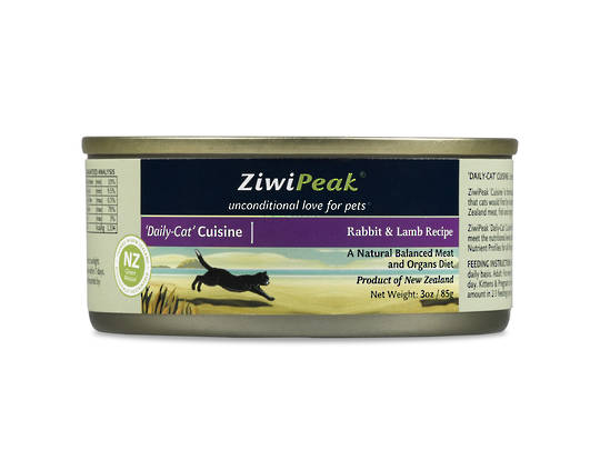ZiwiPeak Daily Cat Moist Rabbit & Lamb Cuisine 85g