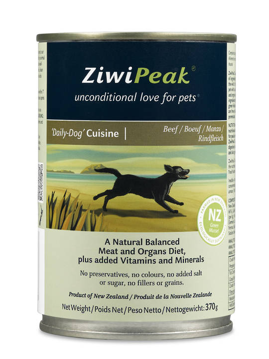 ZiwiPeak Daily Dog Moist Beef Cuisine 370g