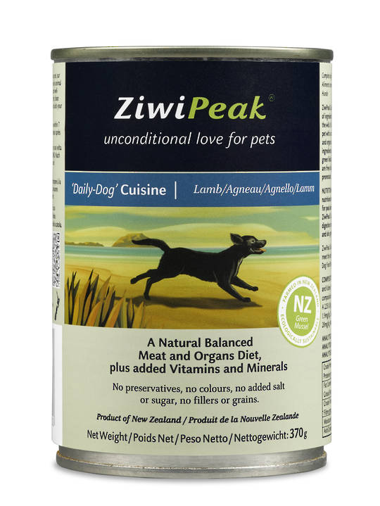 ZiwiPeak Daily Dog Moist Lamb Cuisine 370g