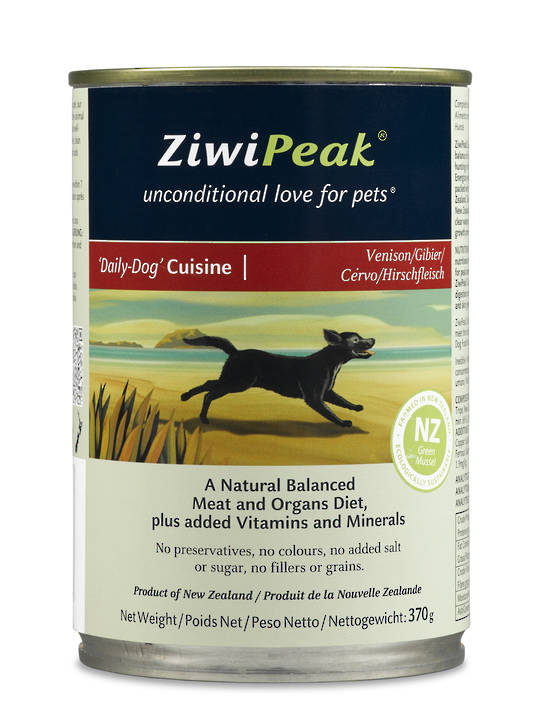 ZiwiPeak Daily Dog Moist Venison Cuisine 370g