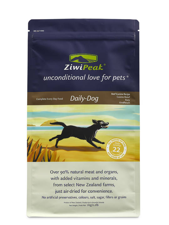 ZiwiPeak Air-Dried Beef Dog Cuisine 1kg