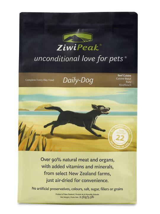 ZiwiPeak Air-Dried Beef Dog Cuisine 2.5kg