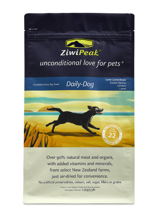 ZiwiPeak Air-Dried Lamb Dog Cuisine 2.5kg