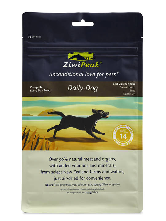 ZiwiPeak Air-Dried Beef Dog Cuisine 454g