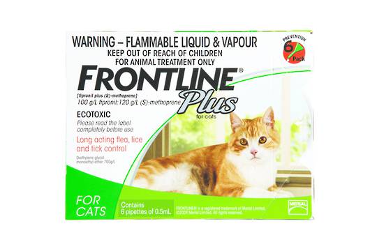 Frontline Spot-on Flea Treatment for Cats and kittens (0.5ml x 6)