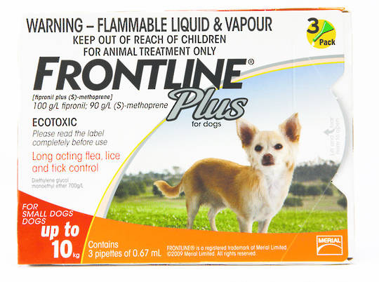 Frontline Spot-on Flea Treatment for Small Dogs (Orange / 0.67ml x 3)