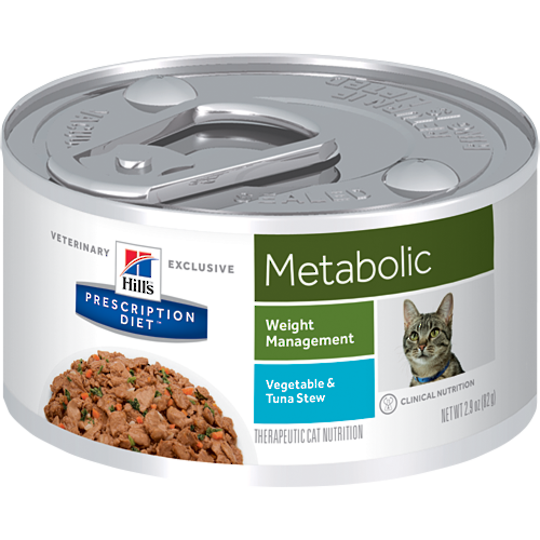 Hill's Prescription Diet Feline Metabolic Cans Tuna & Vegetable Stew for Cats 82g
