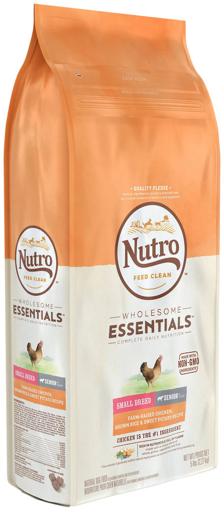 NUTRO Wholesome EssentialSmall Breed Senior Dog - Chicken, Whole Brown Rice & Sweet Potato Recipe - 2.27kg