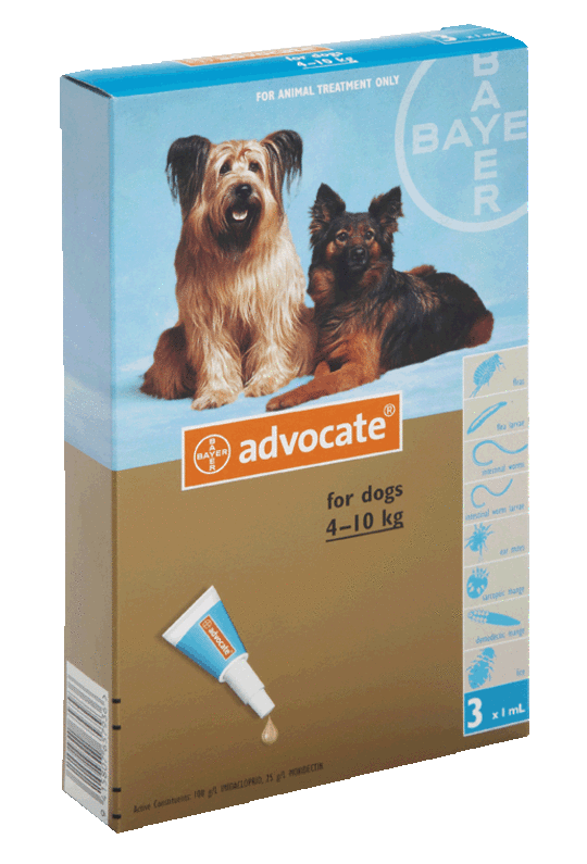 Advantage Spot-on Flea and Worm Treatment for Medium Dogs (Turquoise / 3 pippets)