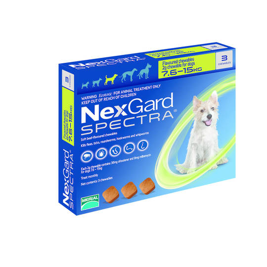 NexGard Chewable Flea Treatment for Medium Dogs (Purple / 68.0mg x 3)