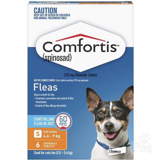 Comfortis Chewable Flea Treatment for Small Dogs & Cats (6 pack) 35g