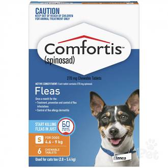 Comfortis Chewable Flea Treatment for Small Dogs & Cats (6 pack) 35g