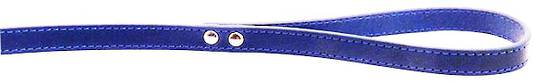 Leather Stitched Lead Blue (13mm x 100cm)