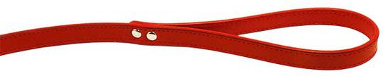 Leather Stitched Lead Red (13mm x 100cm)